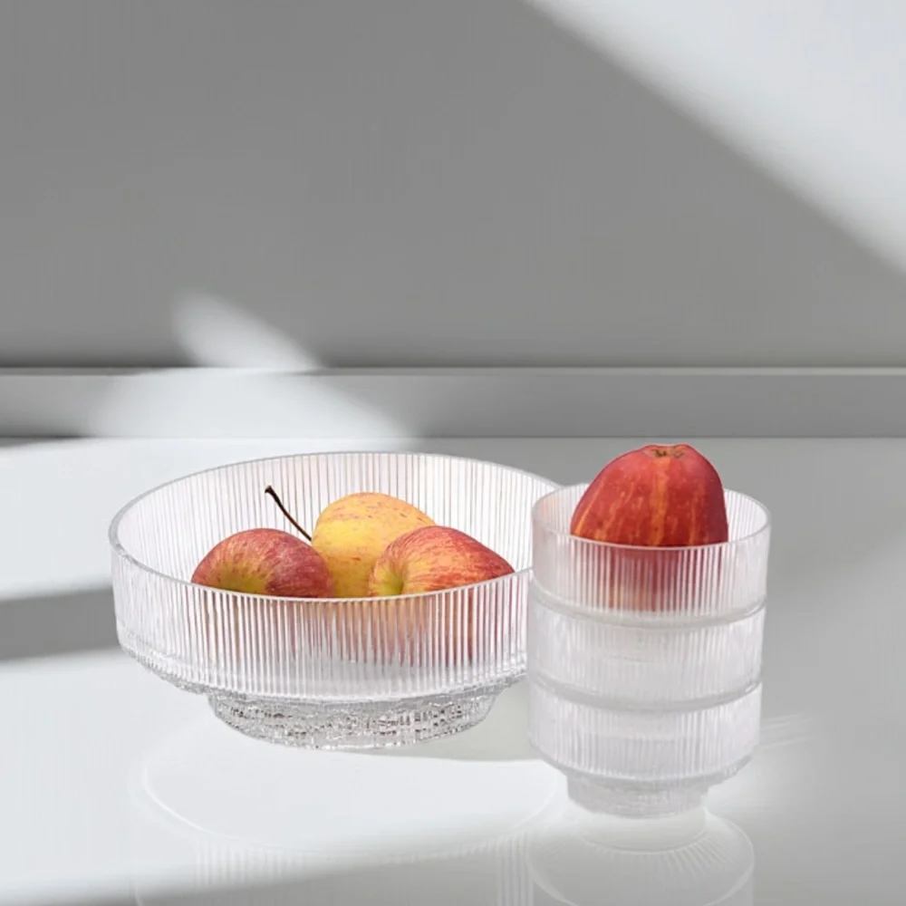 Vintage 1970s Ravenhead Glass Dessert Bowls Topaz Pattern by John Clappison - Picture 8 of 8